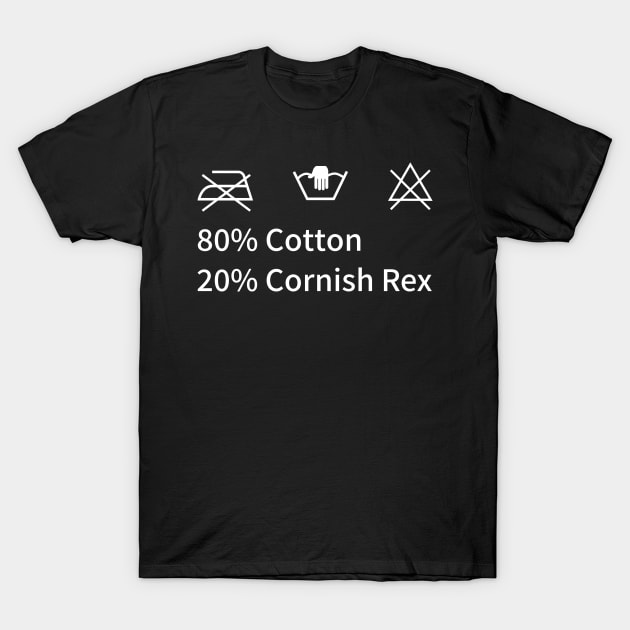 Cornish Rex cat hair T-Shirt by SNZLER